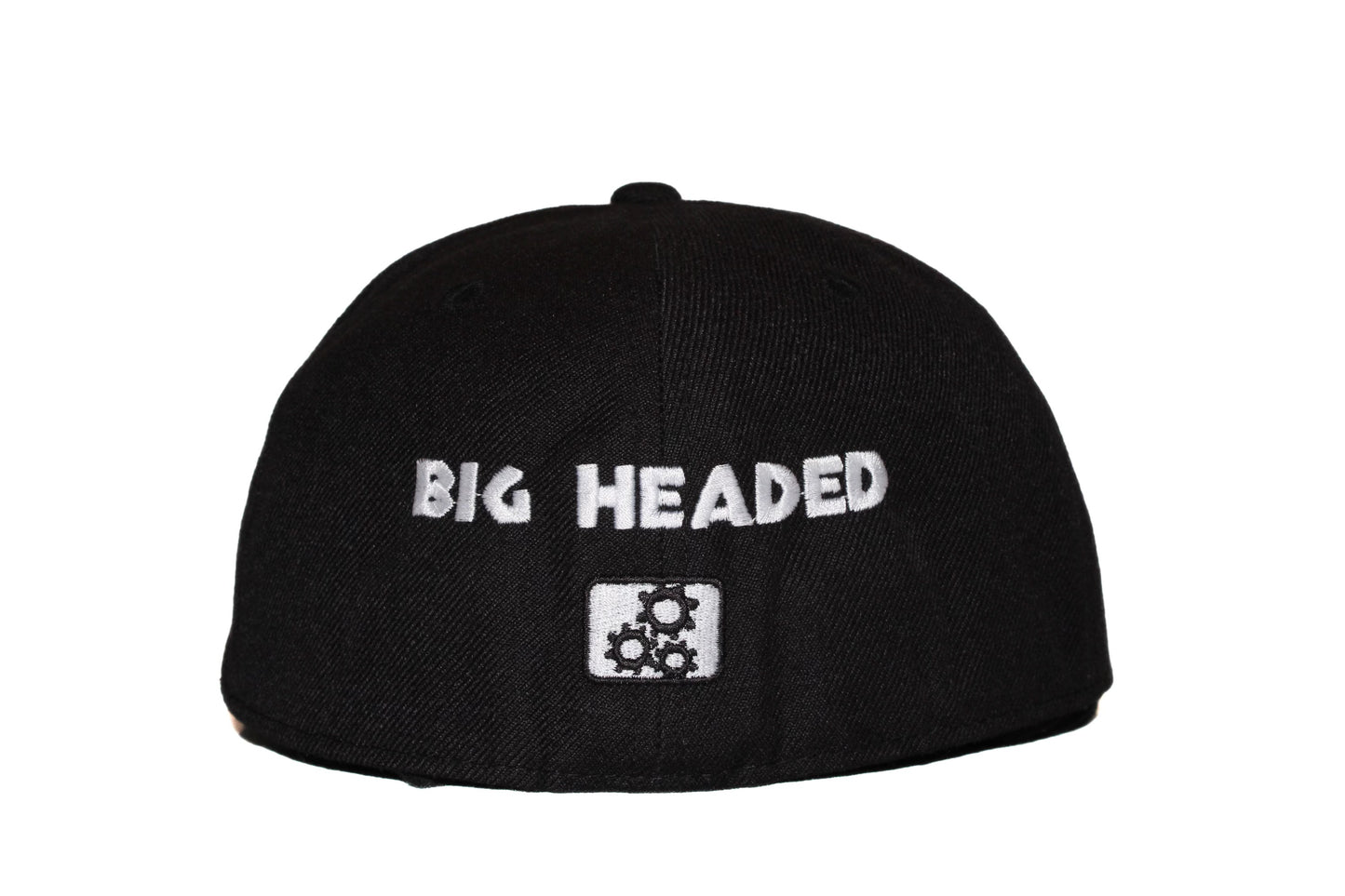 ‘Big Headed’ Fitted Hat- Black