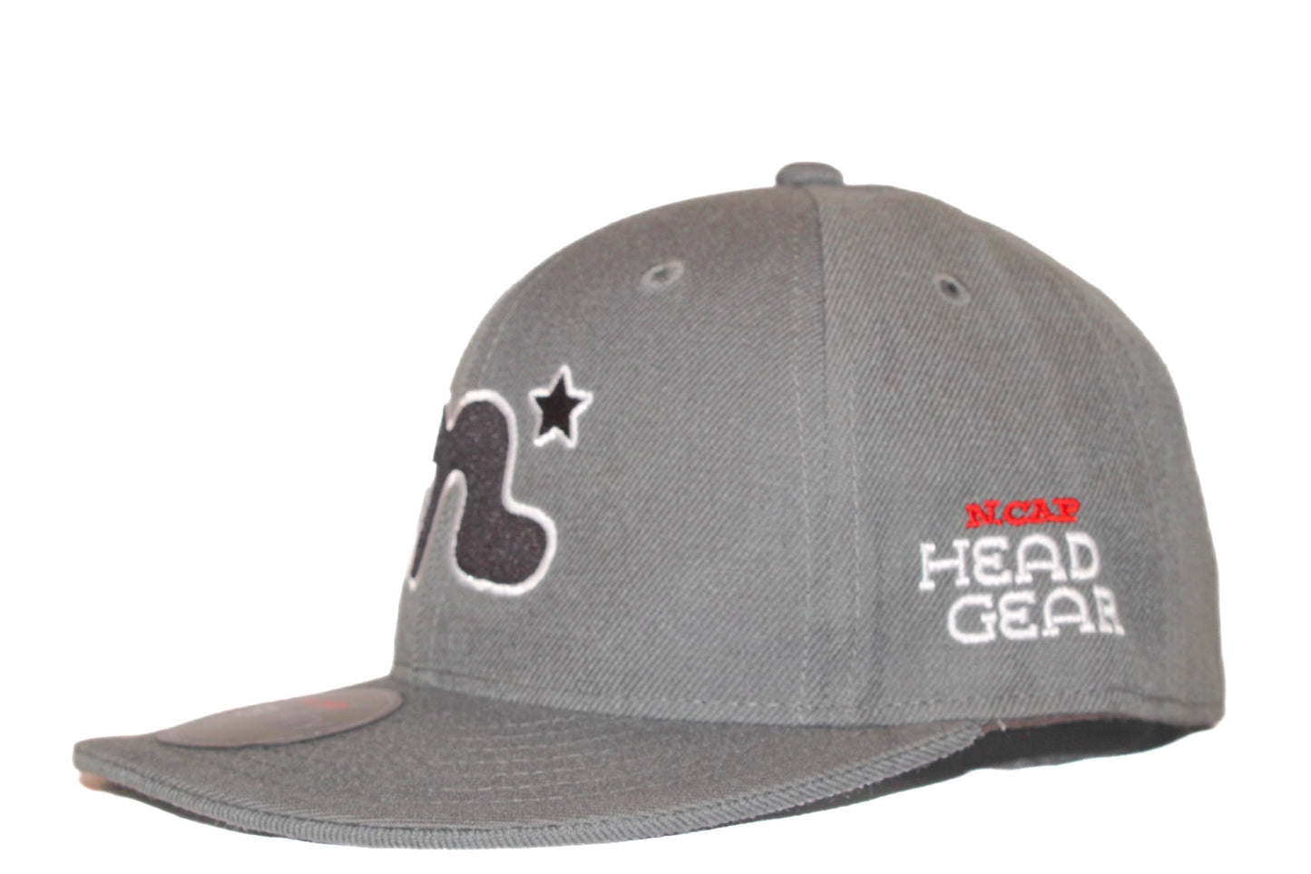 ‘Big Headed’ Fitted Hat- Grey