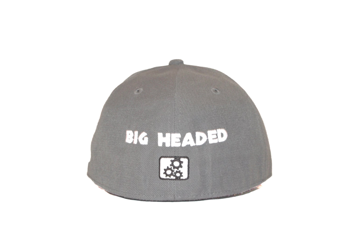 ‘Big Headed’ Fitted Hat- Grey